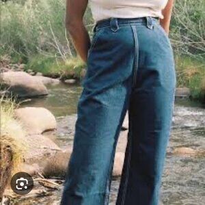 Rudy Jude Sailor Jeans Sz 5 | High Waisted Wide Leg Organic Cotton Dark Navy USA